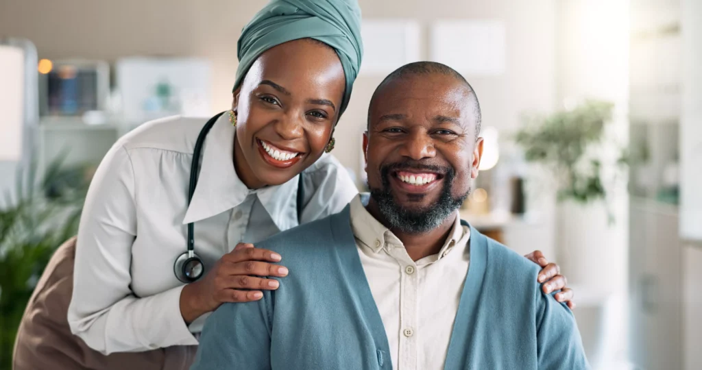 happy-consultation-and-portrait-of-doctor-with-patient
