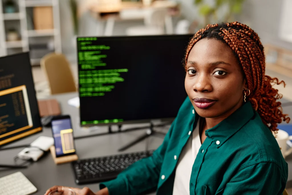 portrait-of-black-woman-as-software-developer